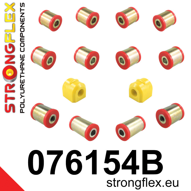 STRONGFLEX|076154B: Rear suspension bush kit Ford Focus MK1 98-05 MK2 04-11 RS ST MK3 11-18 12-18 Mazda 3/Axela I