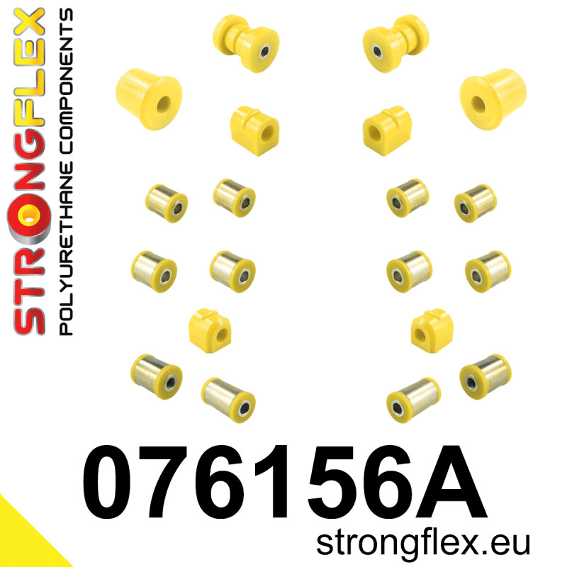 STRONGFLEX|076156A: Komplettes Fahrwerk Buchsen-Kit SPORT Ford Focus MK1 98-05 RS