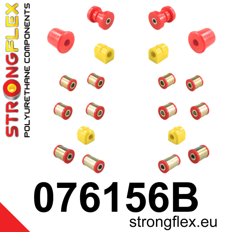 STRONGFLEX|076156B: Full suspension bush kit Ford Focus MK1 98-05 RS