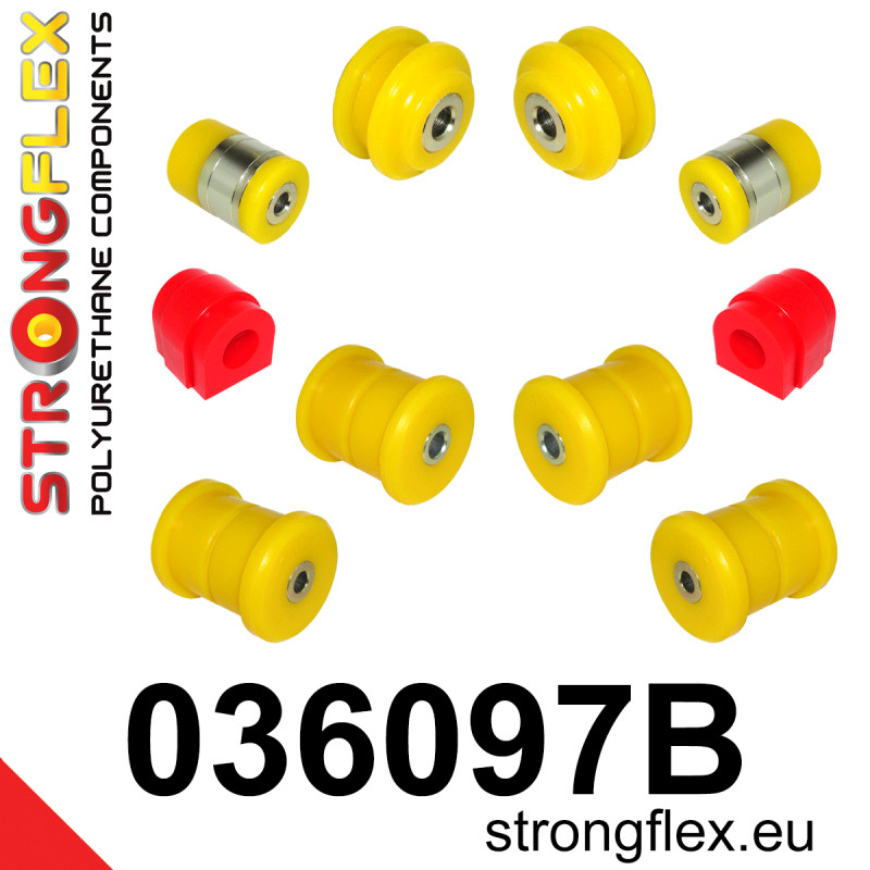 STRONGFLEX|036097B: Rear suspension bush kit BMW X5 I 99-06