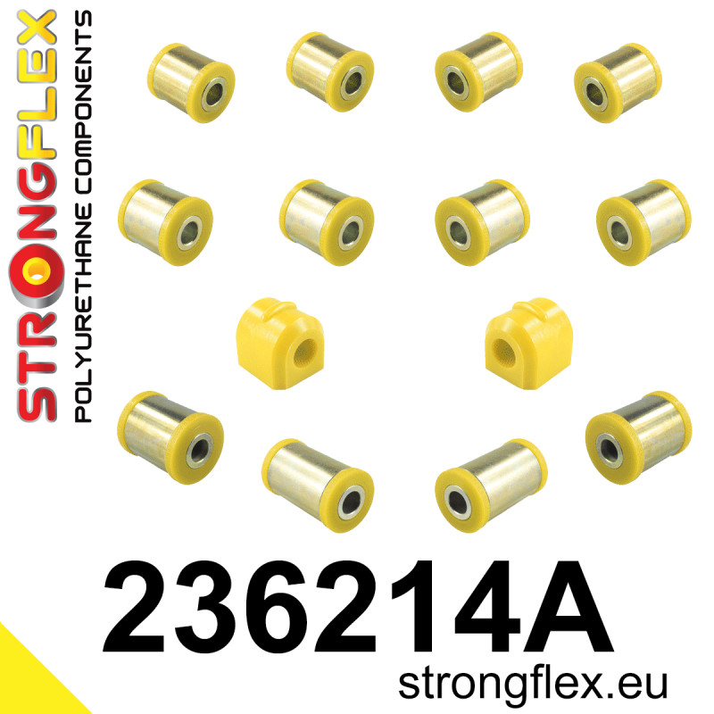 STRONGFLEX|236214A: Hinterachsbuchsen Satz SPORT Volvo C30 06-13 S40 II 04-12 V50