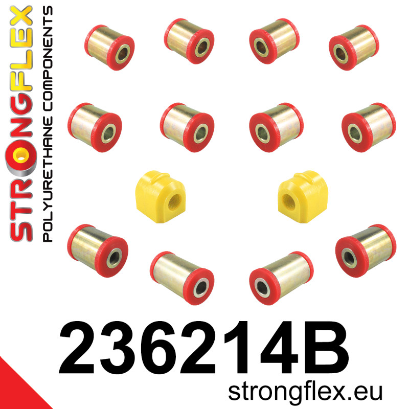 STRONGFLEX|236214B: Hinterachsbuchsen Satz Volvo C30 06-13 S40 II 04-12 V50