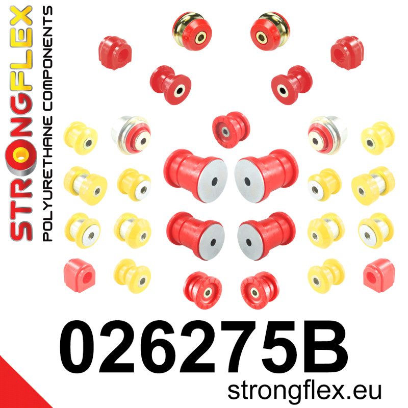 STRONGFLEX|026275B: Full suspension polyurethane bush kit Audi A3/S3 RS3 III 13-21 8V 15-21 Quattro IV 20- 8Y TT TTS