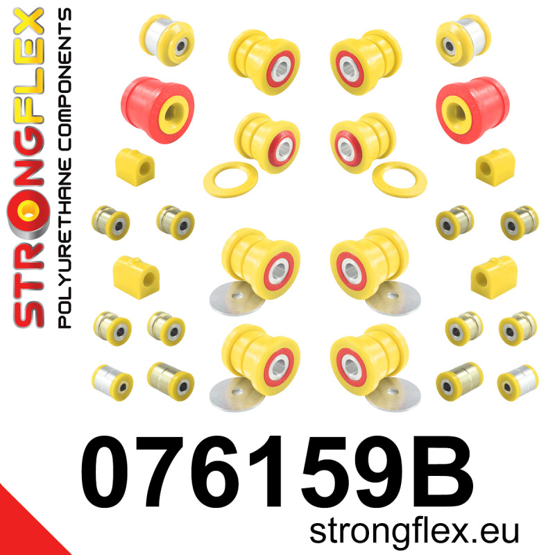 STRONGFLEX|076159B: Full suspension bush kit Ford Mondeo MK IV 07-14 S-Max I 06-14 Galaxy II