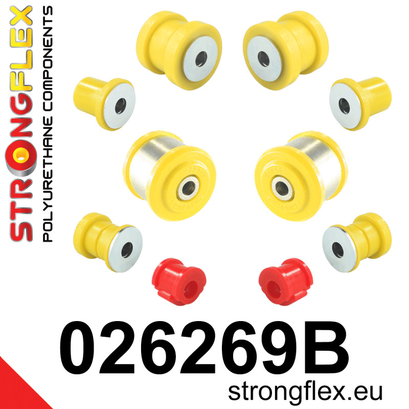 STRONGFLEX|026269B: Hinterachsbuchsen Satz Audi A6/S6 RS6 C4 94-97 94-97 Quattro 100 S4 90-94 Plus V8 D11 89-94 C3