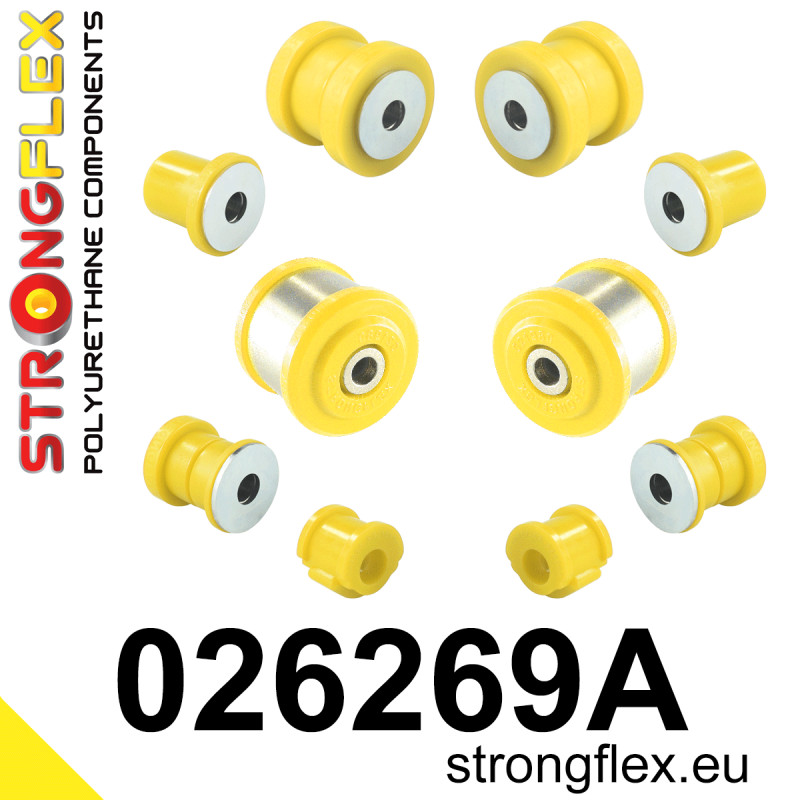 STRONGFLEX|026269A: Hinterachsbuchsen Satz SPORT Audi A6/S6 RS6 C4 94-97 94-97 Quattro 100 S4 90-94 Plus V8 D11