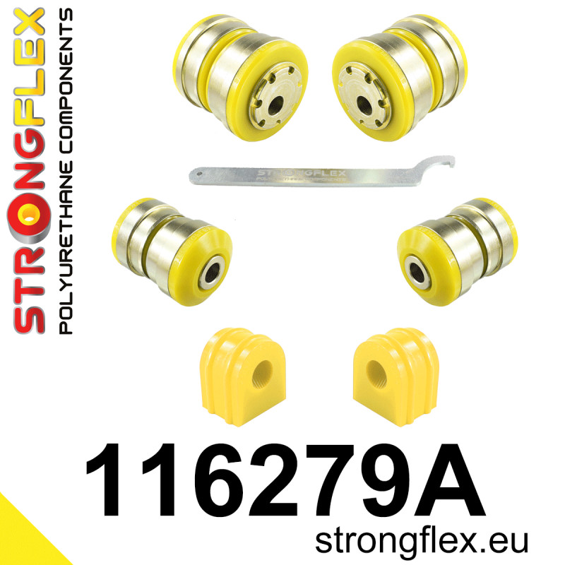 STRONGFLEX|116279A: Front suspension bush kit SPORT Mercedes SLK R172