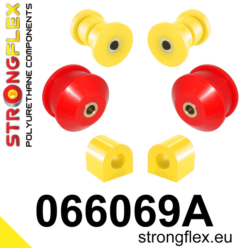 STRONGFLEX|066069A: Front suspension bush kit SPORT Alfa Romeo Mito 08-18 type 955 Fiat Punto Grande/Abarth 05-09