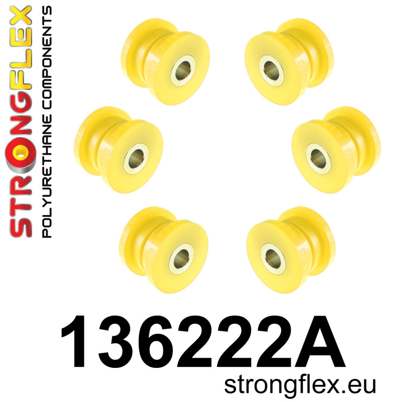 STRONGFLEX|136222A: Zestaw tulei przedniego wózka SPORT Opel/Vauxhall Astra G 98-04 H 04-10 Zafira A 99-05 T98 B