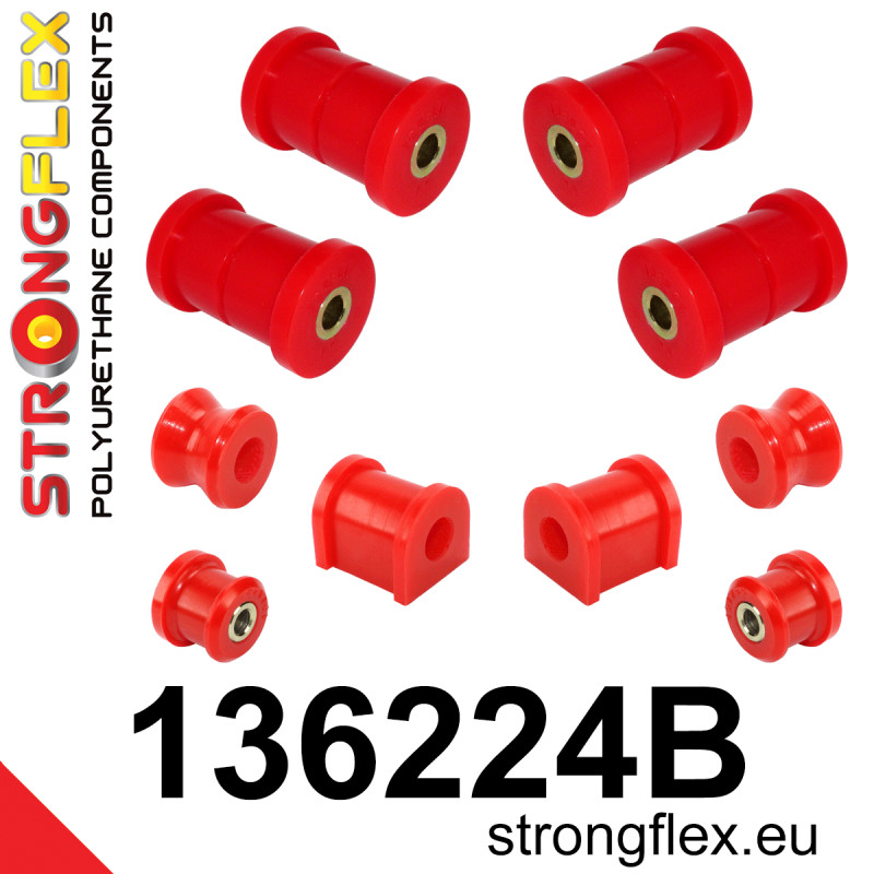 STRONGFLEX|136224B: Hinterachsbuchsen Satz Opel/Vauxhall Calibra 89-97 Senator Kikinda Royale B 86-93 Vectra