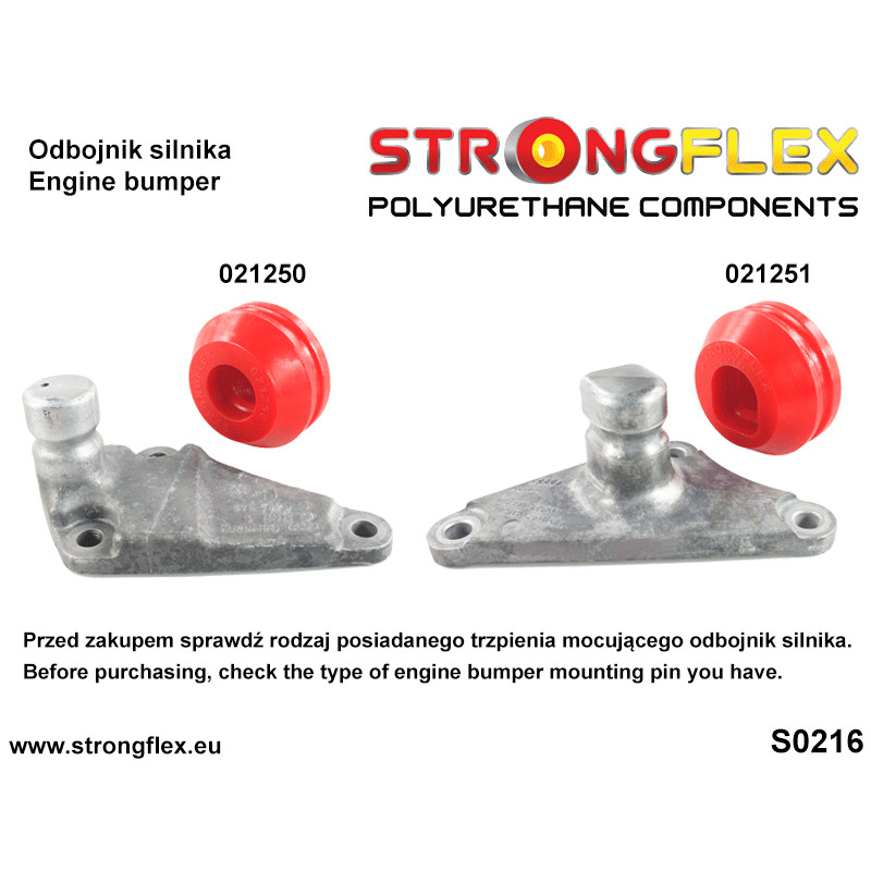 STRONGFLEX|021250B: Engine bumper Audi 80/90 S2 RS2 B2 78-86 FWD Quattro Coupe B3 86-91 B4 91-96 A6 S6 RS6 C4 94-97