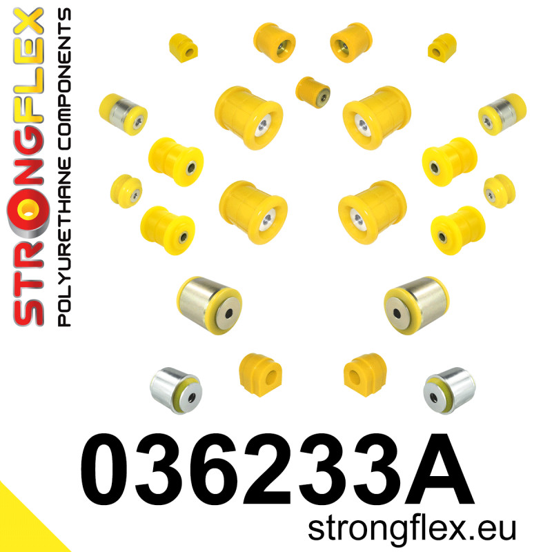 STRONGFLEX|036233A: Full suspension bush kit E39 Sedan SPORT BMW Seria 5 IV 95-03 E39