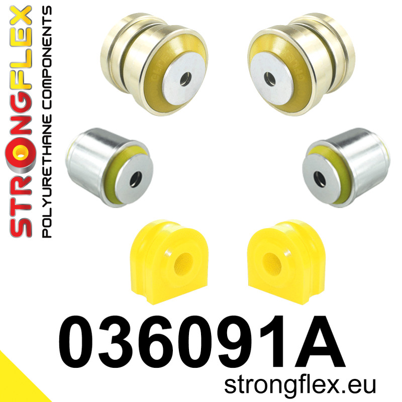 STRONGFLEX|036091A: Front suspension bush kit SPORT BMW Seria 5 V 03-10 E60/E61 Sedan RWD Touring 7 IV 01-08 E65 E66