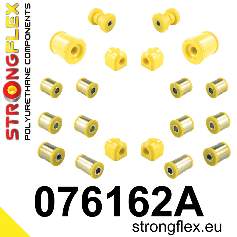 STRONGFLEX|076162A: Full suspension bush kit SPORT Volvo C30 06-13 S40 II 04-12 V50