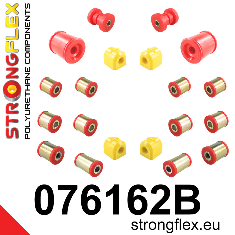 STRONGFLEX|076162B: Full suspension bush kit Volvo C30 06-13 S40 II 04-12 V50