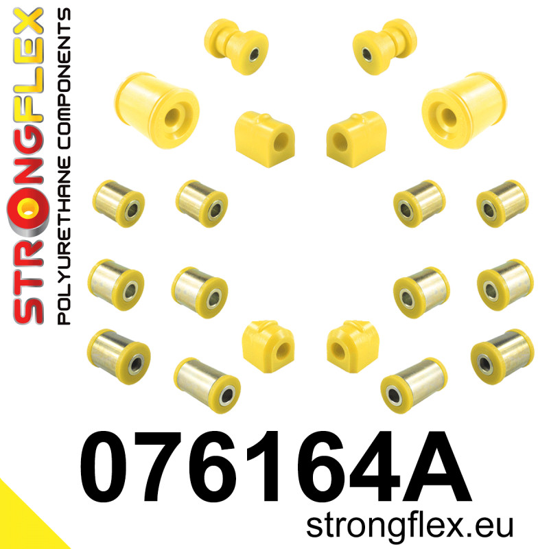 STRONGFLEX|076164A: Full suspension bush kit SPORT Ford Focus MK3 11-18 12-18 ST Volvo V40 II 12-19 C-Max/Grand MK