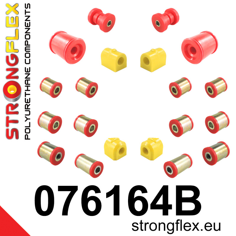 STRONGFLEX|076164B: Full suspension bush kit Ford Focus MK3 11-18 12-18 ST Volvo V40 II 12-19 C-Max/Grand MK 10-19