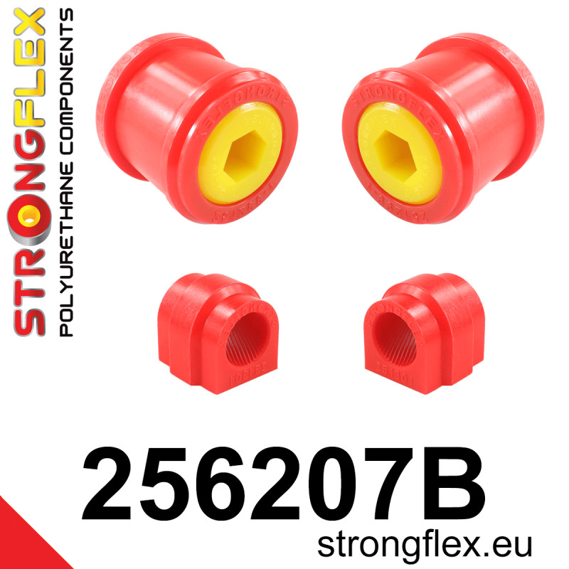 STRONGFLEX|256207B: Vorderachsbuchsen Satz Mini R55/R56/R57/R58/R59