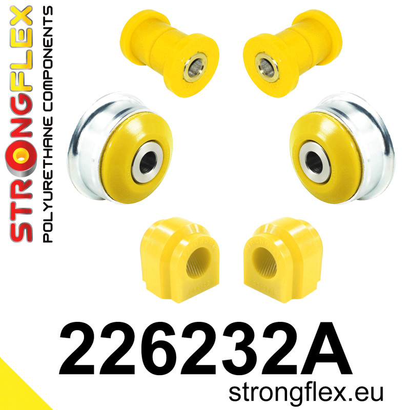 STRONGFLEX|226232A: Front suspension bush kit SPORT Seat Ibiza V 17- KJ1 Audi A1/S1 II 18- GB Arona KJ7 Škoda Fabia