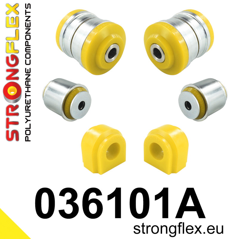 STRONGFLEX|036101A: Front suspension bush kit SPORT BMW X3 II 10-17 F25 X4 I 14-18