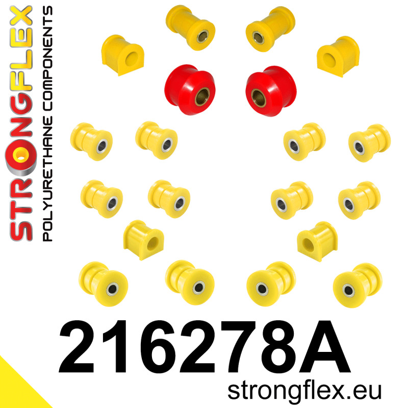 STRONGFLEX|216278A: Full suspension bush kit SPORT Toyota Celica VI 93-99 T200 ST202 ST204