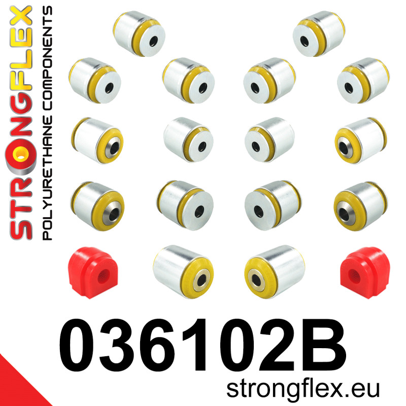 STRONGFLEX|036102B: Rear suspension bush kit BMW X3 II 10-17 F25 X4 I 14-18