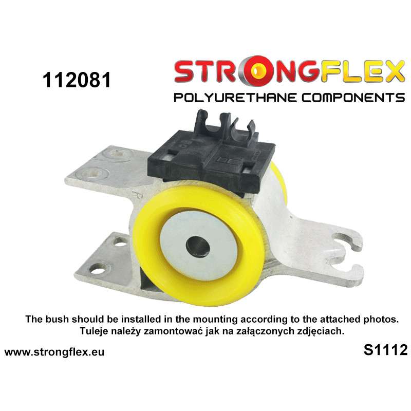 STRONGFLEX|112081A: Front control arm – rear bush SPORT Mercedes Class A III 12-17 W176 4MATIC A45 AMG FWD B II