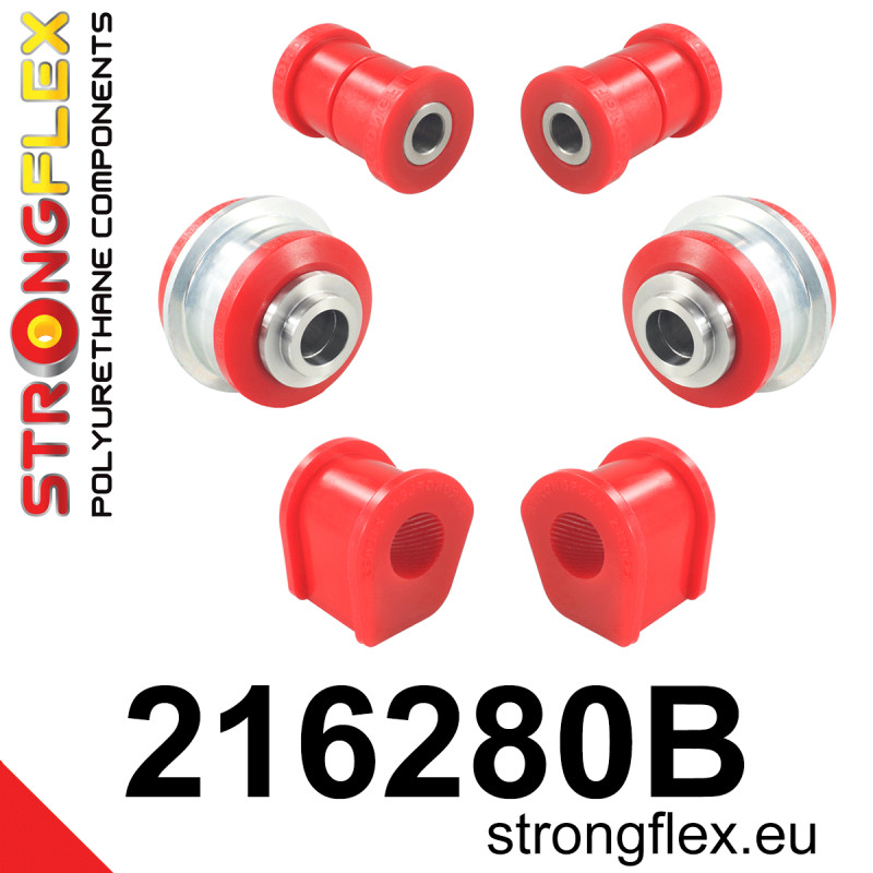 STRONGFLEX|216280B: Vorderachsbuchsen Satz Subaru Trezia 10-14 Toyota Yaris II 05-11 P9 III 11-20 P13 Verso-S 10-15