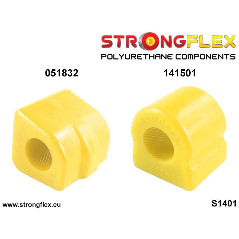 STRONGFLEX|146101A: Front suspension bush kit SPORT Peugeot 207 06-12 Citroën C3 Picasso 08-17 Aircross 17- III 16-