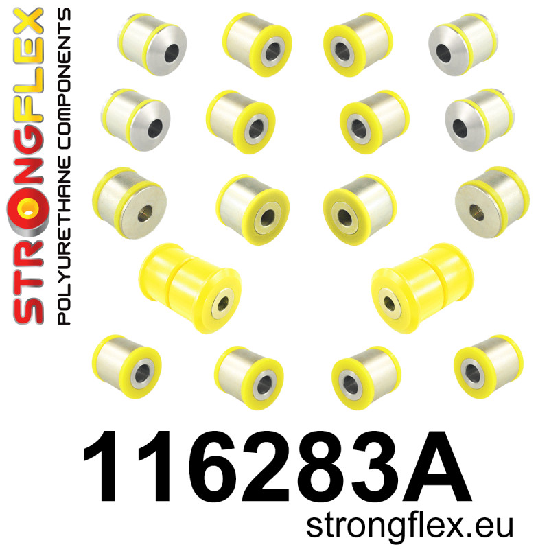 STRONGFLEX|116283A: Rear suspension bush kit AMG SPORT Mercedes Class E W211 02-09 AMG CLS-Class C219 04-10 SL R230