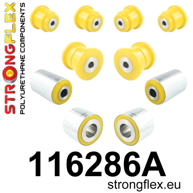 STRONGFLEX|116286A: Front suspension bush kit SPORT Mercedes GL X164 06-12 ML W164