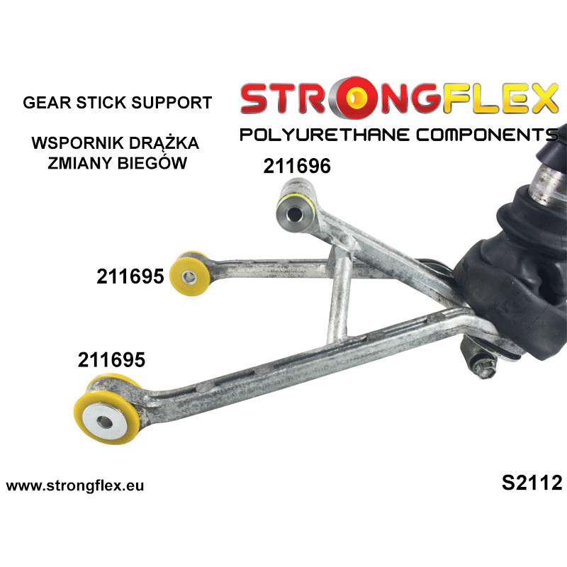 STRONGFLEX|211695A: Gear lever support bushing - lower SPORT Toyota Soarer III 91-00 Z30 Chaser V 92-96 X90 VI 96-01