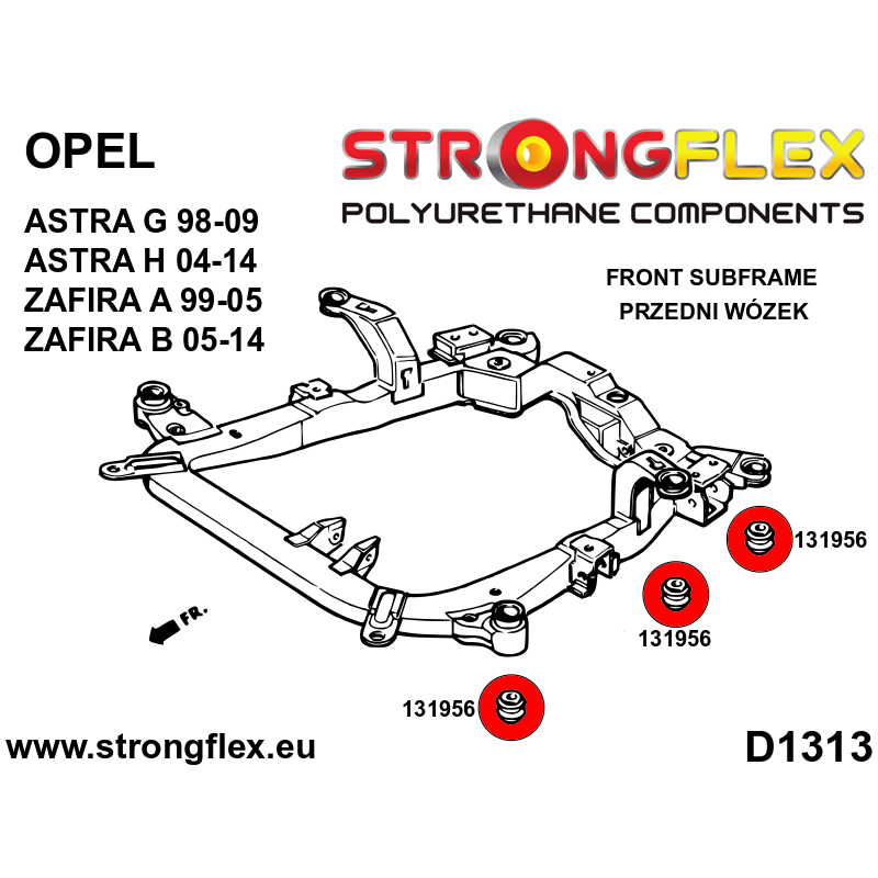 136227A: Full suspension polyurethane bush kit SPORT