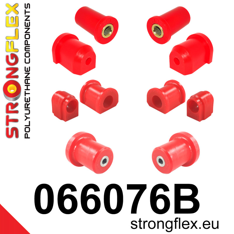 STRONGFLEX|066076B: Full suspension bush kit Fiat Uno MK1/MK2/Turbo