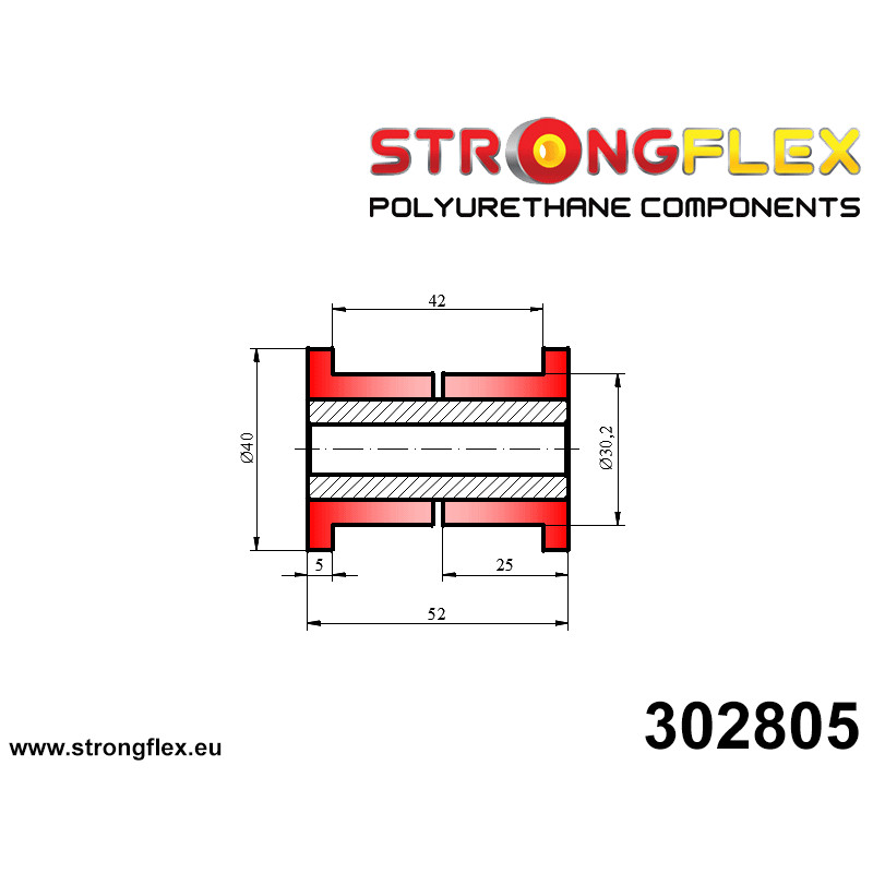 STRONGFLEX|302805: Tuleja uniwersalna 30mm Tuleje