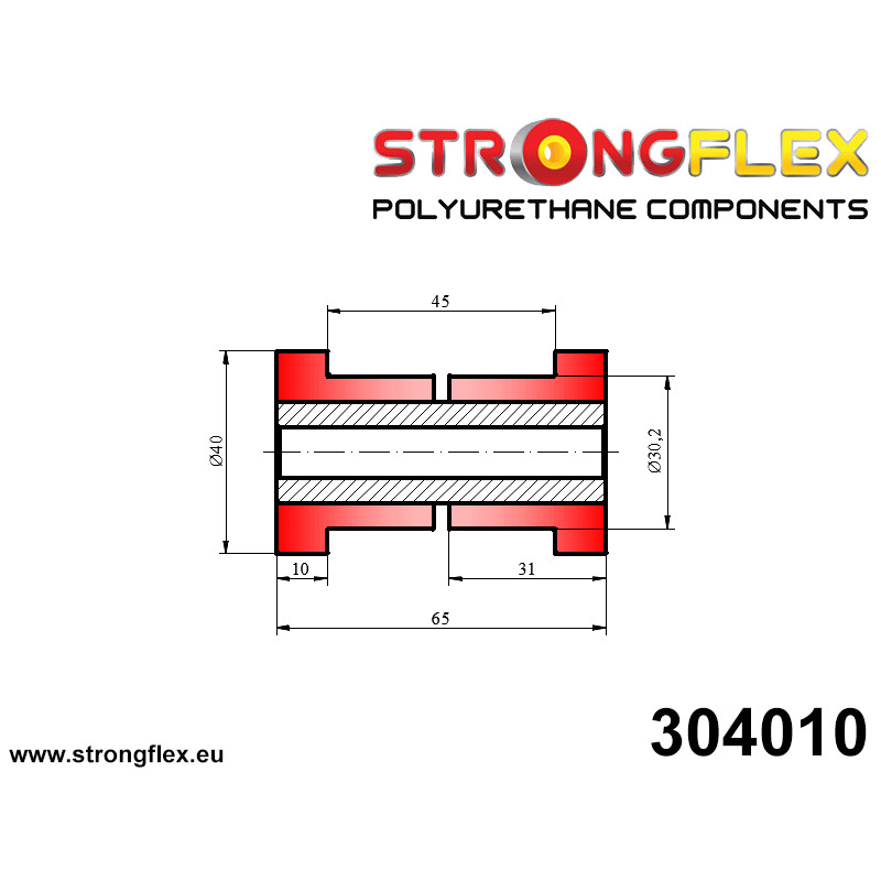 STRONGFLEX|304010: Tuleja uniwersalna 30mm Tuleje