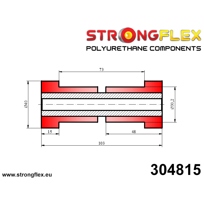 STRONGFLEX|304815: Tuleja uniwersalna 30mm Tuleje