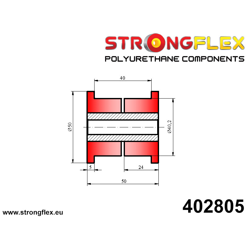 STRONGFLEX|402805: Tuleja uniwersalna 40mm Tuleje