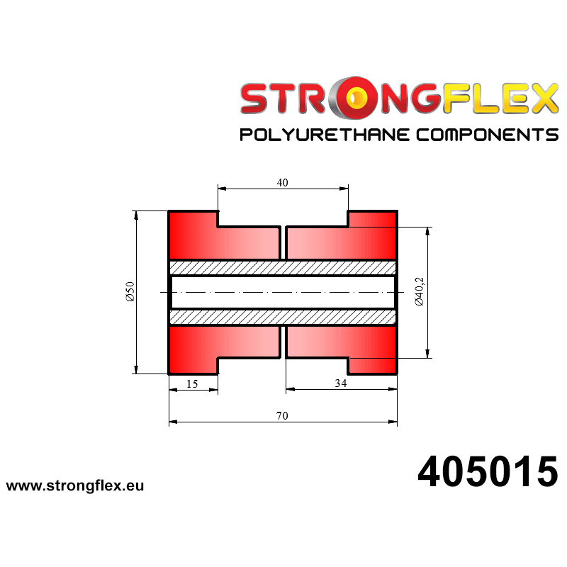 STRONGFLEX|405015: Tuleja uniwersalna 40mm Tuleje