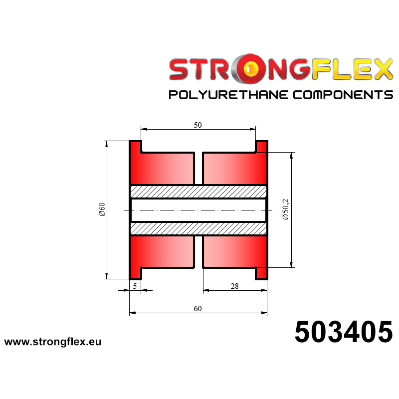 STRONGFLEX|503405: Tuleja uniwersalna 50mm Tuleje