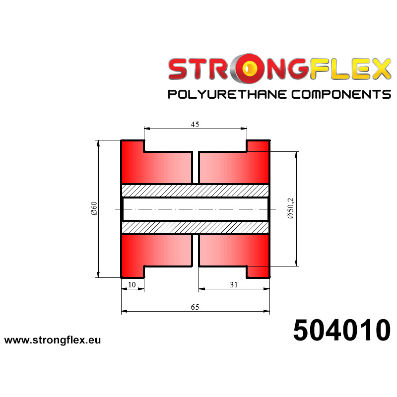 STRONGFLEX|504010: Tuleja uniwersalna 50mm Tuleje