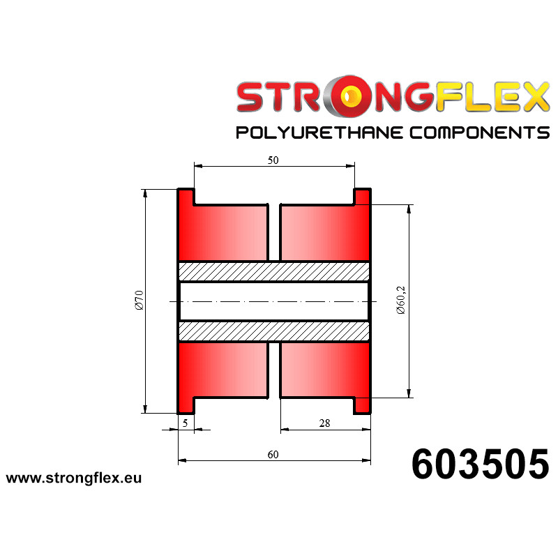 STRONGFLEX|603505: Tuleja uniwersalna 60mm Tuleje