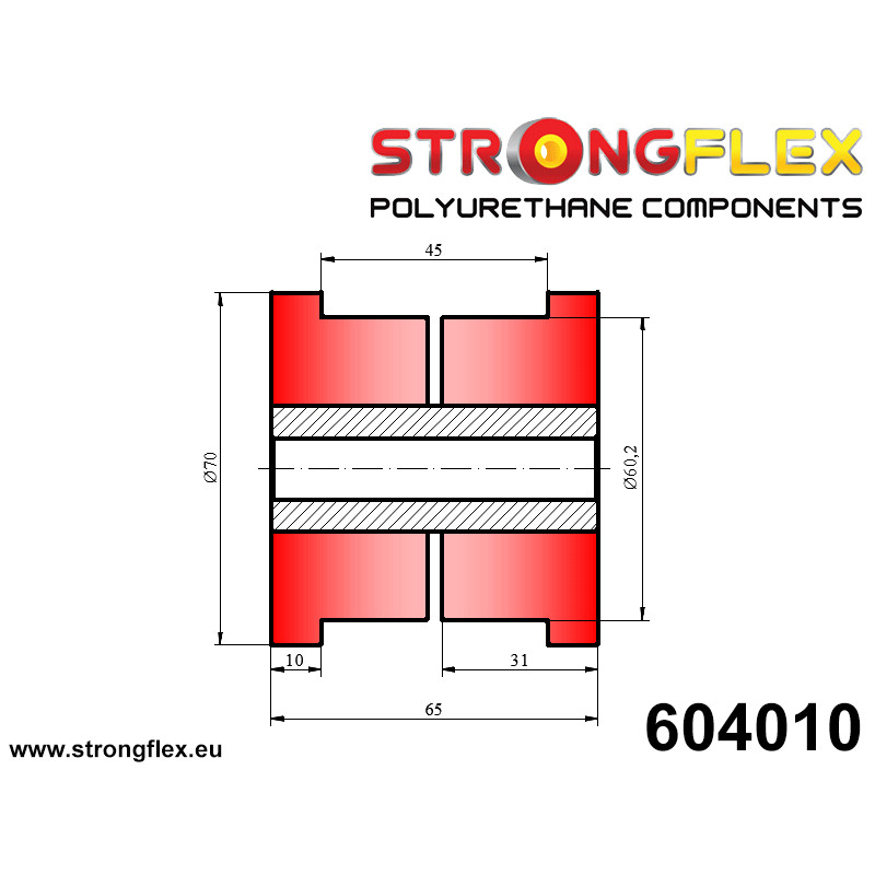 STRONGFLEX|604010: Tuleja uniwersalna 60mm Tuleje