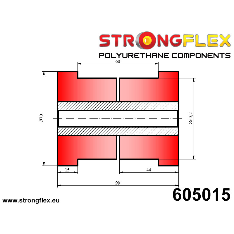 STRONGFLEX|605015: Tuleja uniwersalna 60mm Tuleje