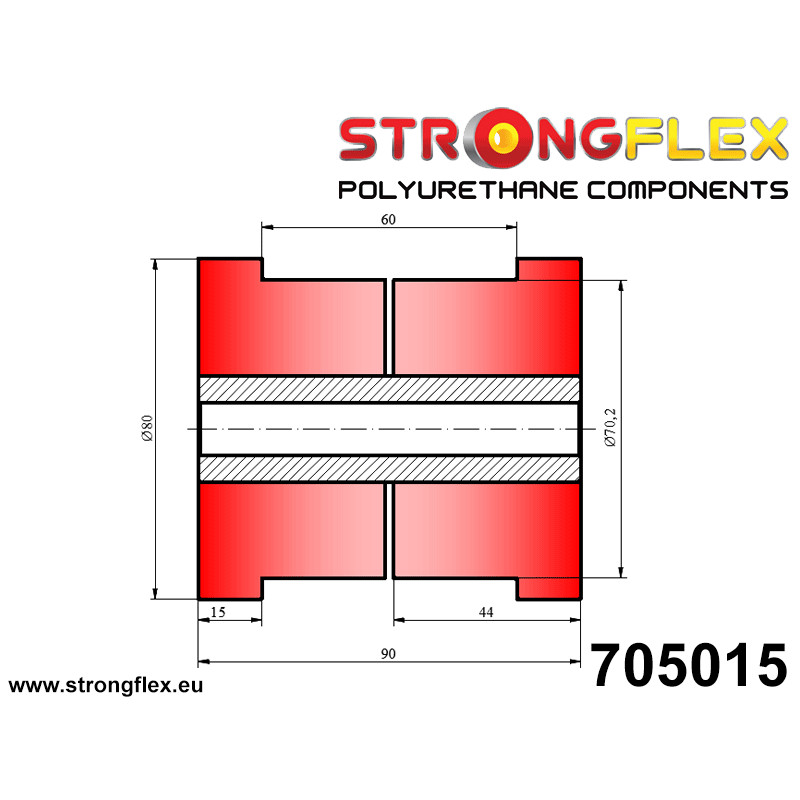 STRONGFLEX|705015: Tuleja uniwersalna 70mm Tuleje