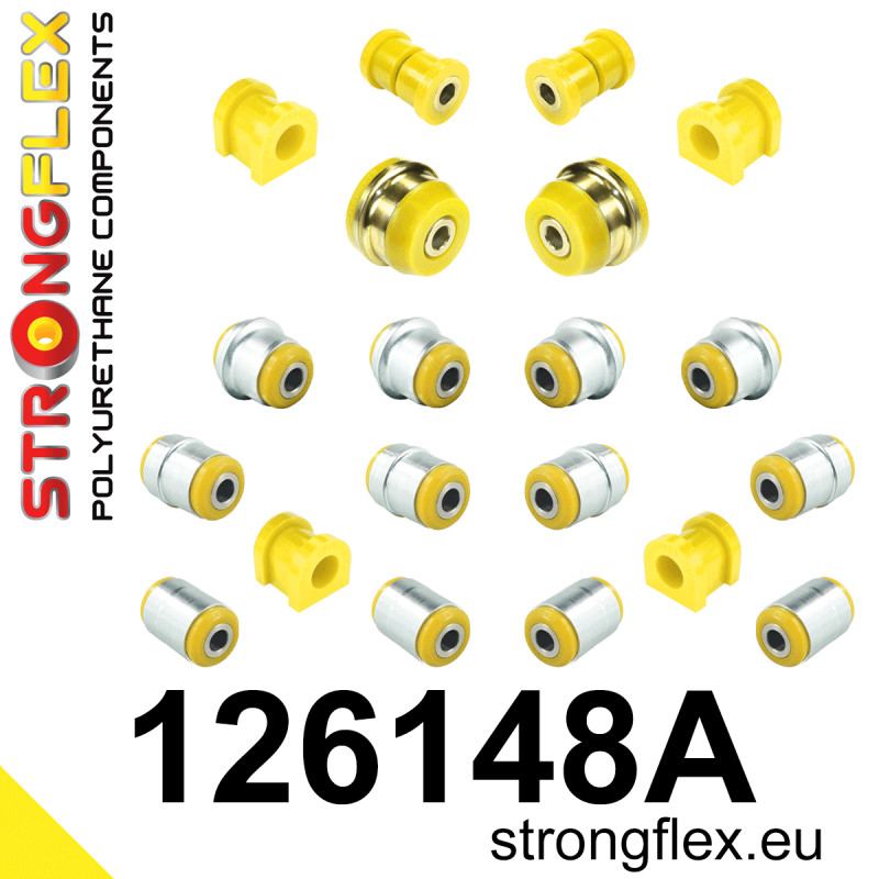 STRONGFLEX|126148A: Full suspension polyurethane bush kit SPORT Citroën C-Crosser 07-12 C4 Aircross 12-17