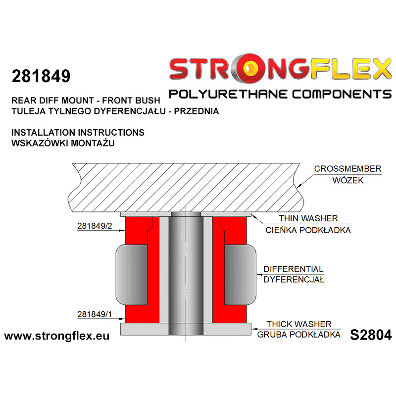 STRONGFLEX|286204A: Full suspension bush kit R33 R34 AWD SPORT Nissan Skyline IX 93-98 R33 AWD X 97-02 R34 Stagea I