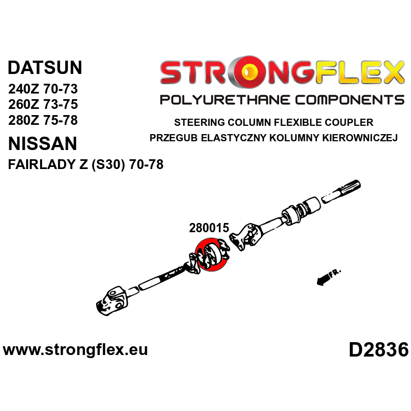280015A: Steering column flexible coupler SPORT