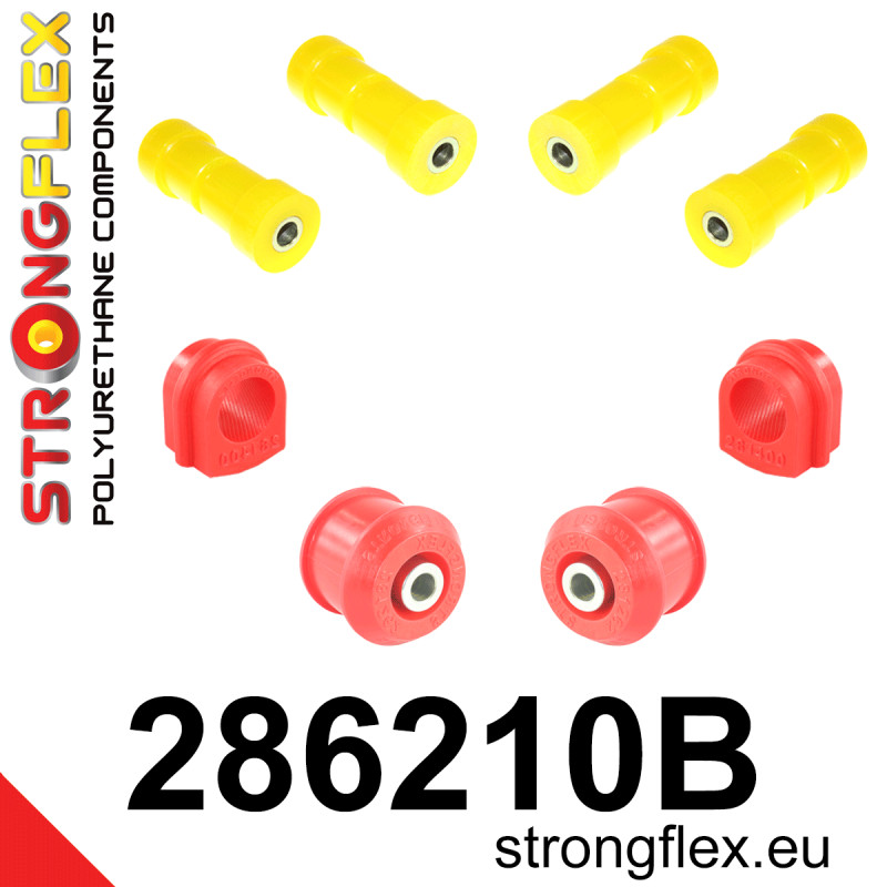 STRONGFLEX|286210B: Front suspension bush kit Nissan Skyline VIII 89-94 R32 AWD Cefiro 88-92