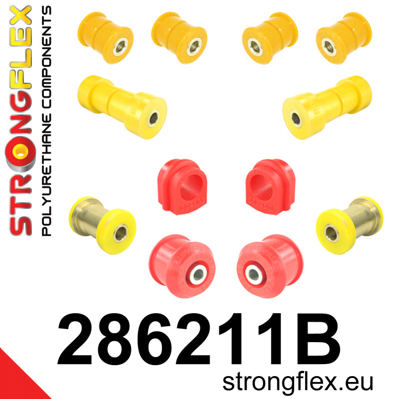 STRONGFLEX|286211B: Front suspension bush kit Nissan Skyline IX 93-98 R33 RWD X 97-02